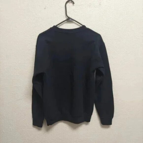 Ugly Christmas Sweatshirt Black Size Small Gildan Heavy Blend Santa Elf Funny - Picture 4 of 7